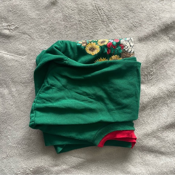 Graphic green sweater - Picture 2 of 9